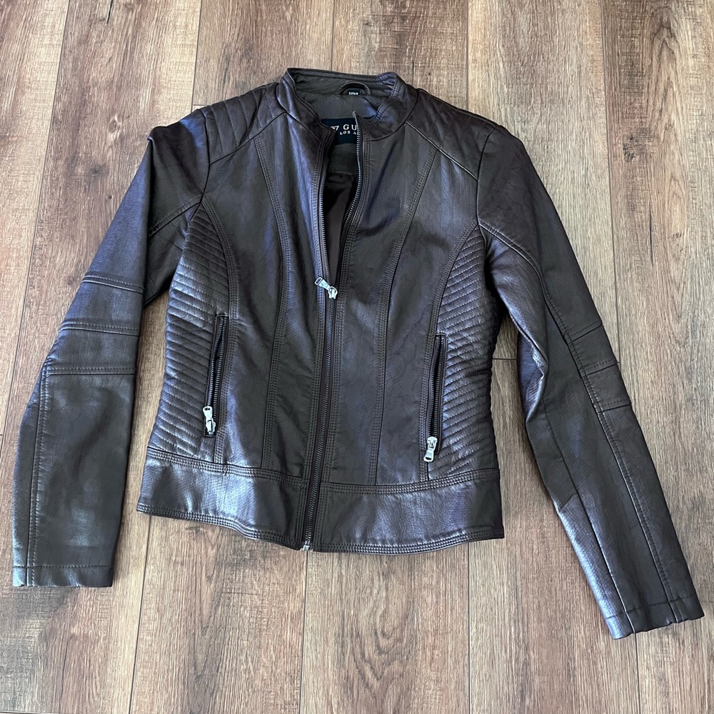 Women's Guess Leather Jacket